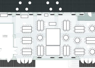 Chicago event floorplan layout for event with dancefloor seating chart